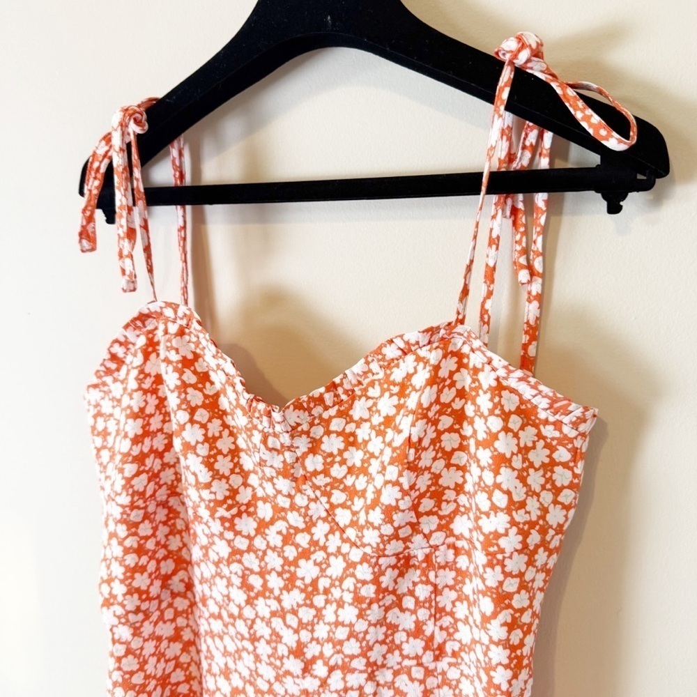 MNG Floral Pink Jumpsuit M - Picture 7 of 15